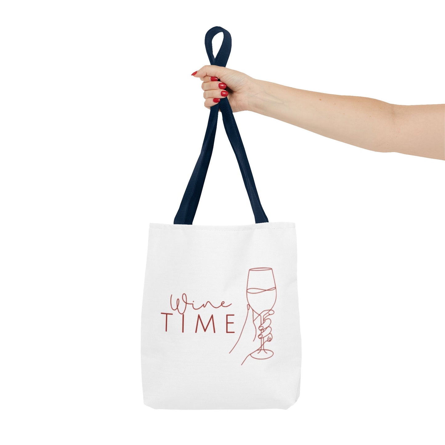 Wine Time Tote Bag - Fun Accessories for Wine Lovers, Perfect Gift for Celebrations, Events, and Everyday Use