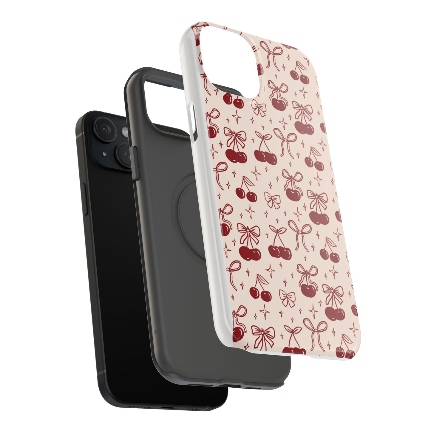 Cherry Blossom Phone Case - Impact-Resistant Cherry Pattern Design