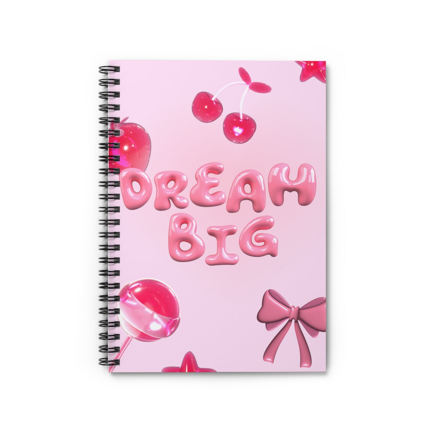 Cute Dream Big Spiral Notebook