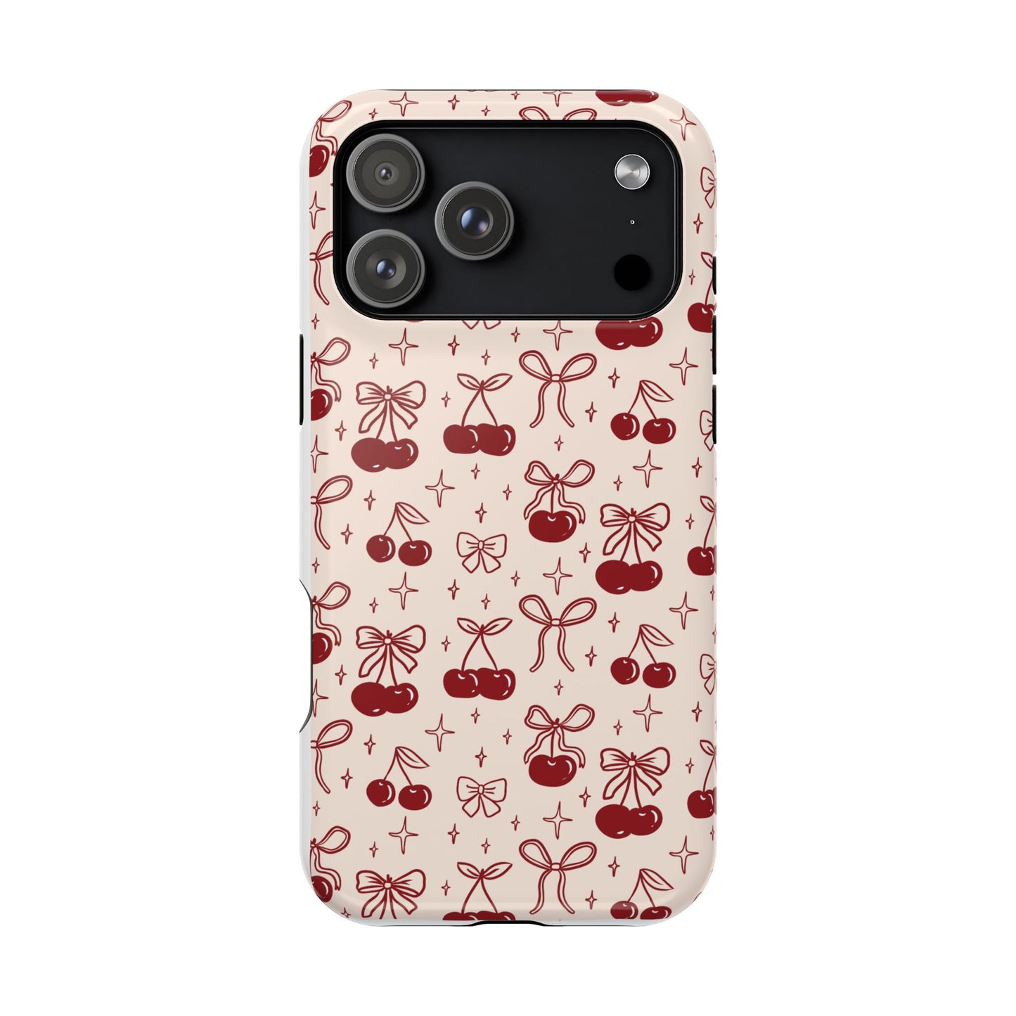 Cherry Blossom Phone Case - Impact-Resistant Cherry Pattern Design