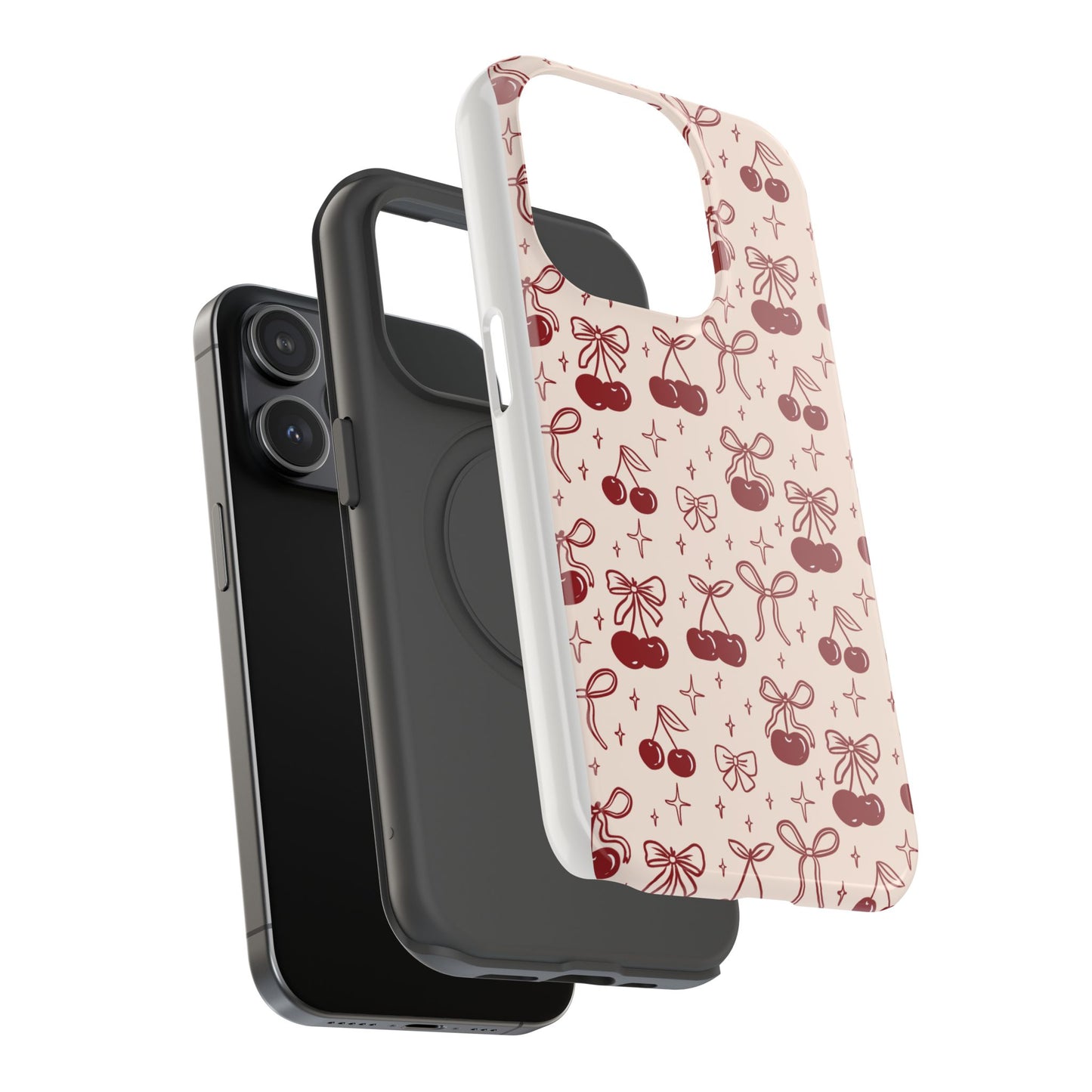 Cherry Blossom Phone Case - Impact-Resistant Cherry Pattern Design