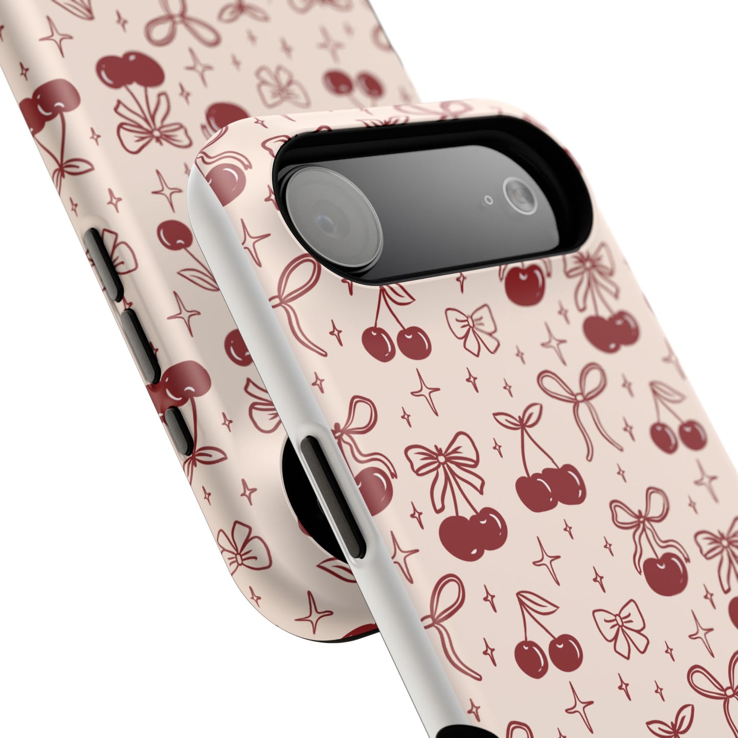 Cherry Blossom Phone Case - Impact-Resistant Cherry Pattern Design