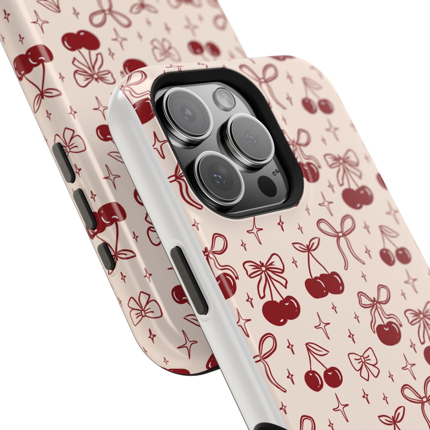 Cherry Blossom Phone Case - Impact-Resistant Cherry Pattern Design