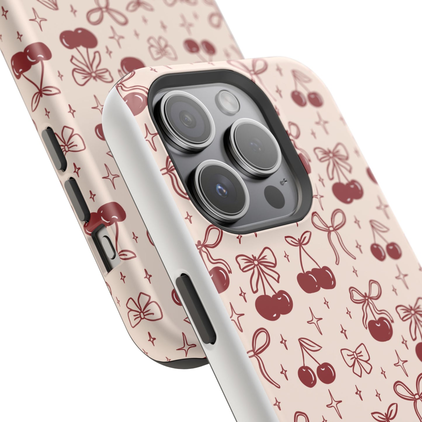 Cherry Blossom Phone Case - Impact-Resistant Cherry Pattern Design