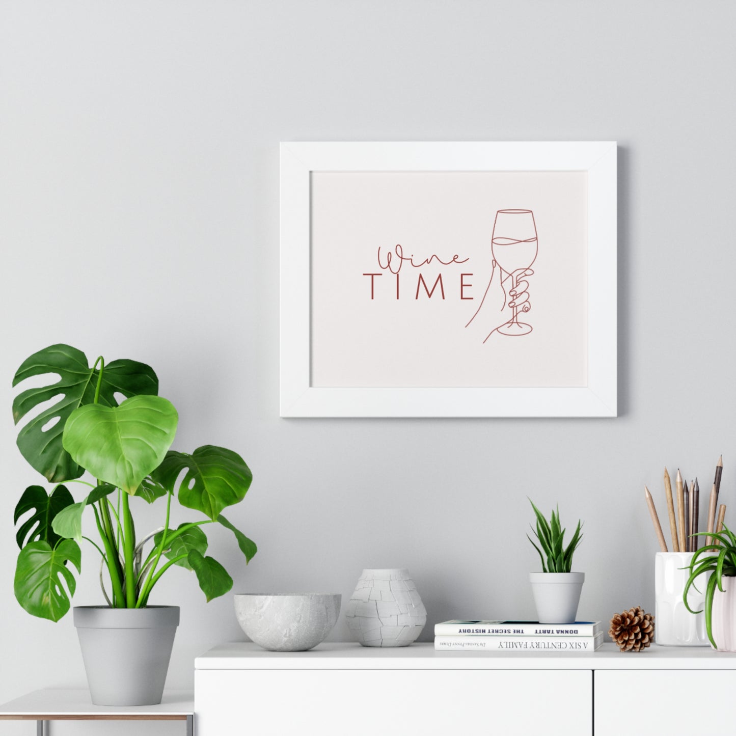 Wine Time Cute Wall Decor