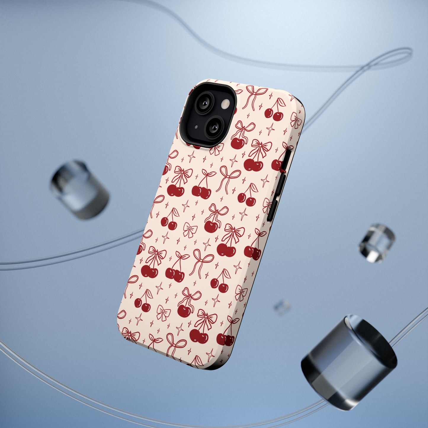 Cherry Blossom Phone Case - Impact-Resistant Cherry Pattern Design