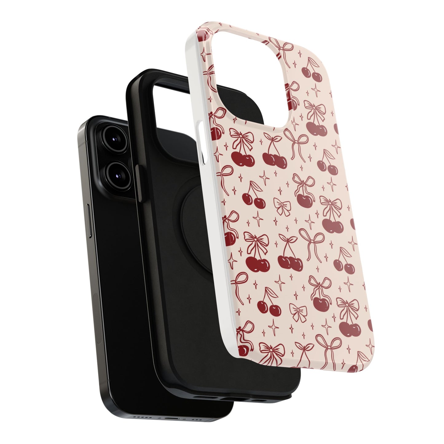 Cherry Blossom Phone Case - Impact-Resistant Cherry Pattern Design