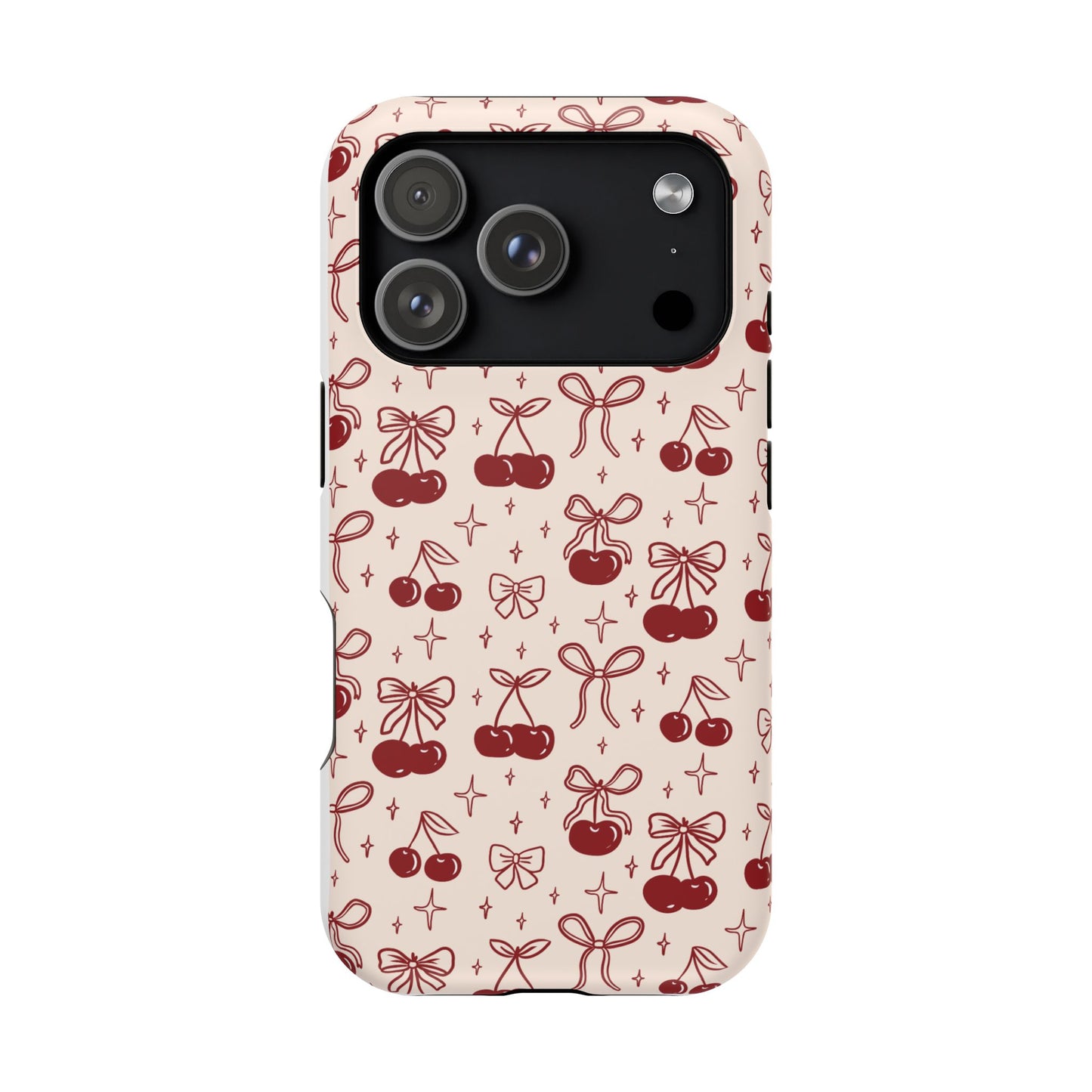 Cherry Blossom Phone Case - Impact-Resistant Cherry Pattern Design