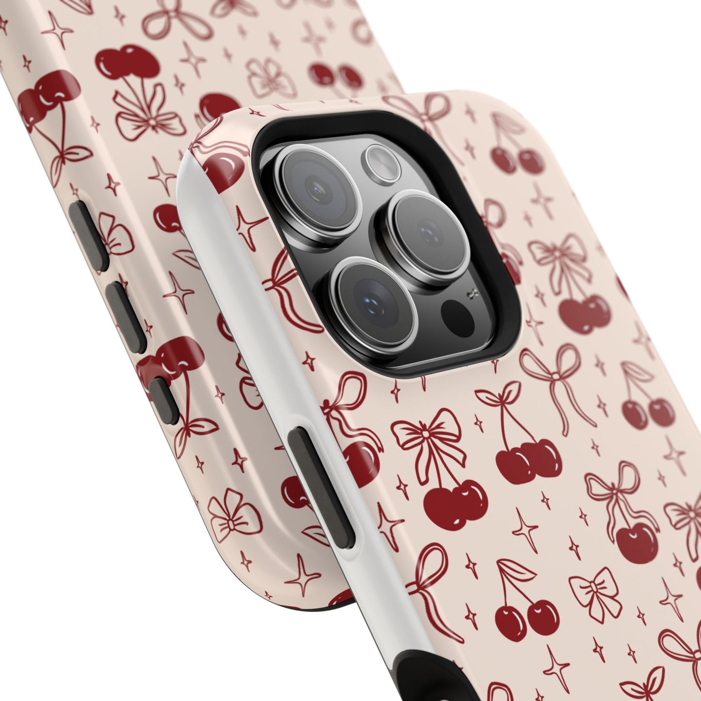 Cherry Blossom Phone Case - Impact-Resistant Cherry Pattern Design