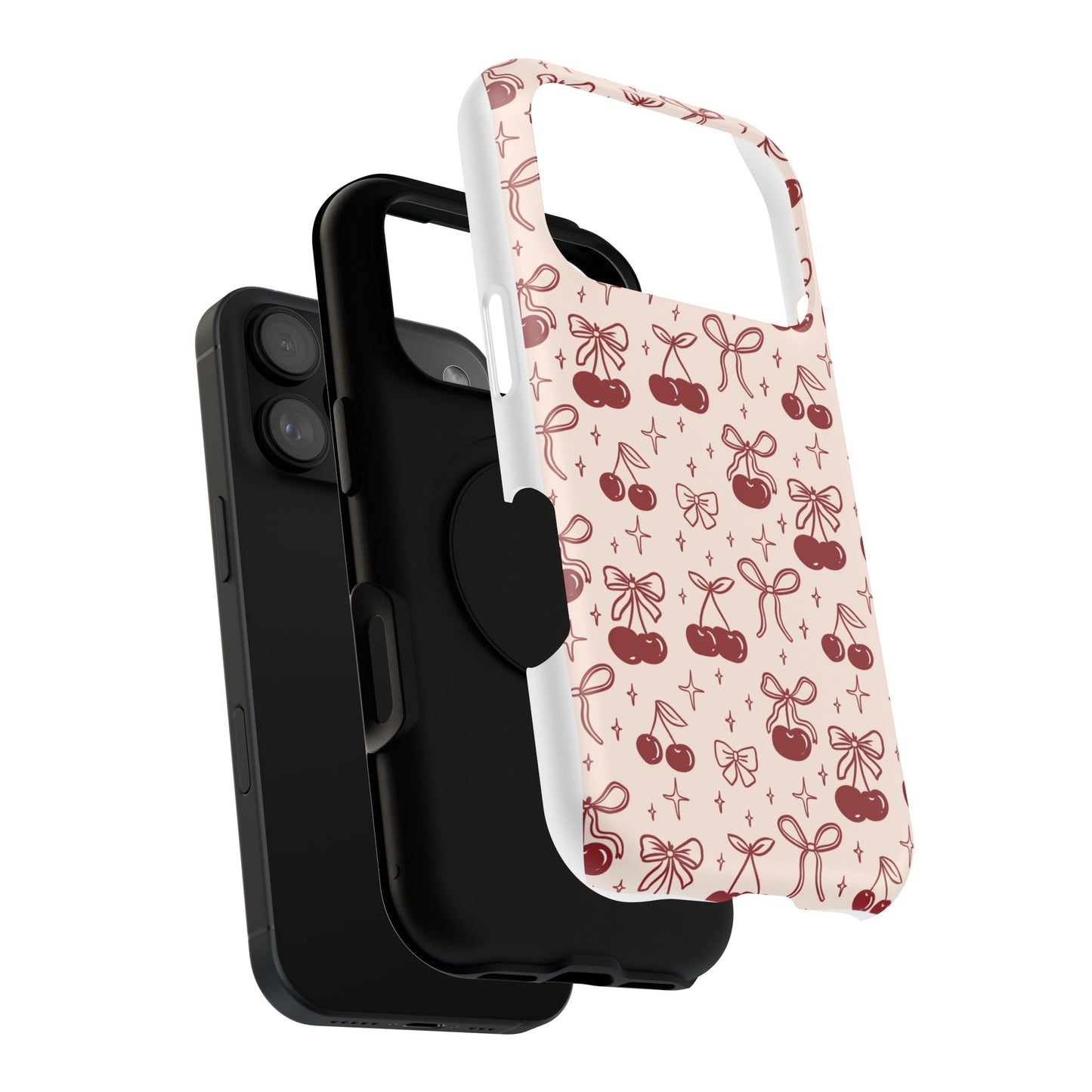 Cherry Blossom Phone Case - Impact-Resistant Cherry Pattern Design