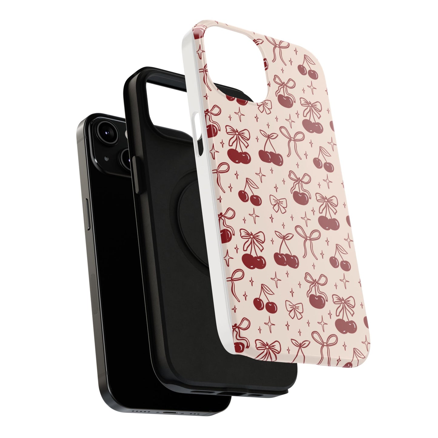 Cherry Blossom Phone Case - Impact-Resistant Cherry Pattern Design