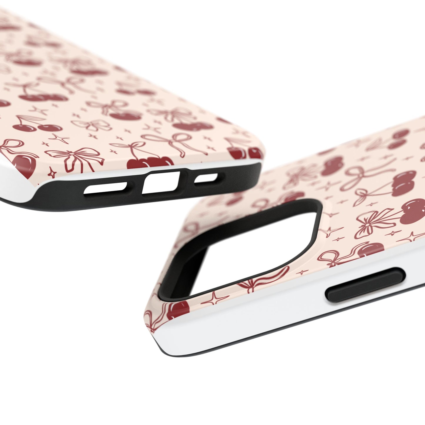 Cherry Blossom Phone Case - Impact-Resistant Cherry Pattern Design
