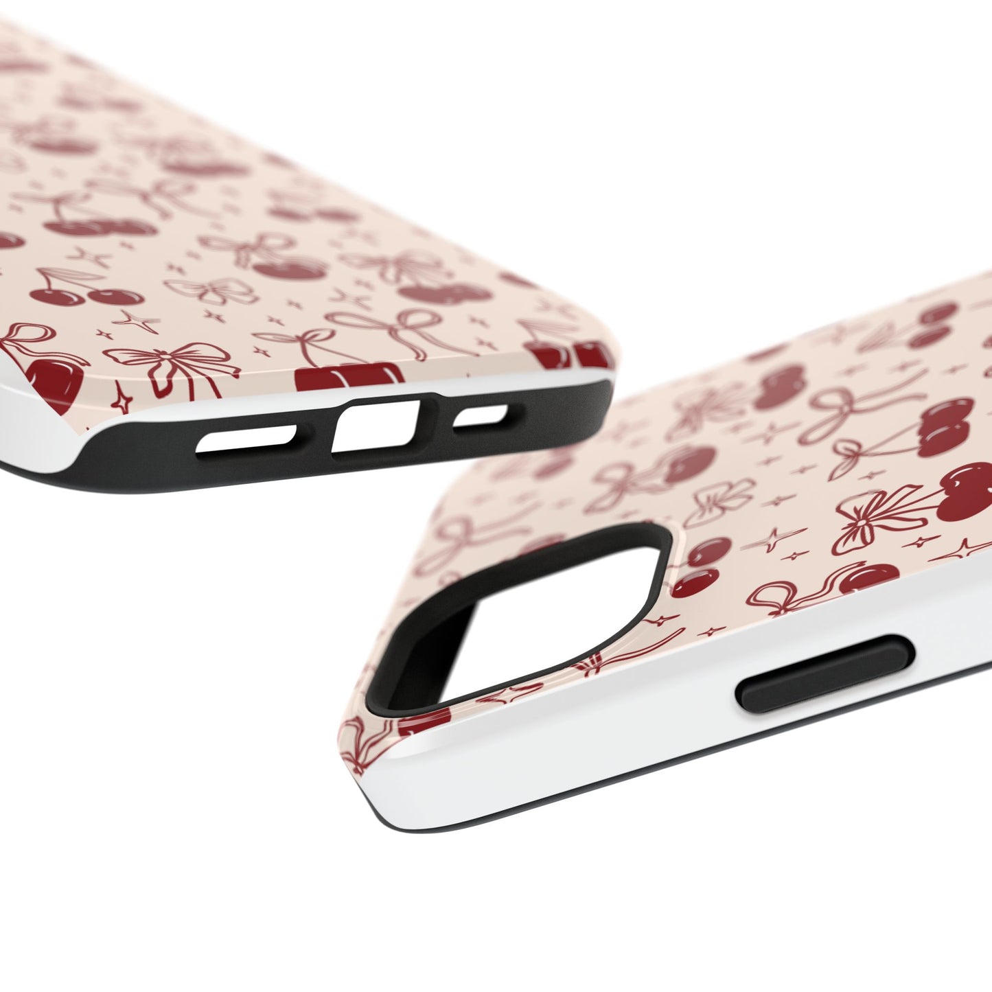 Cherry Blossom Phone Case - Impact-Resistant Cherry Pattern Design