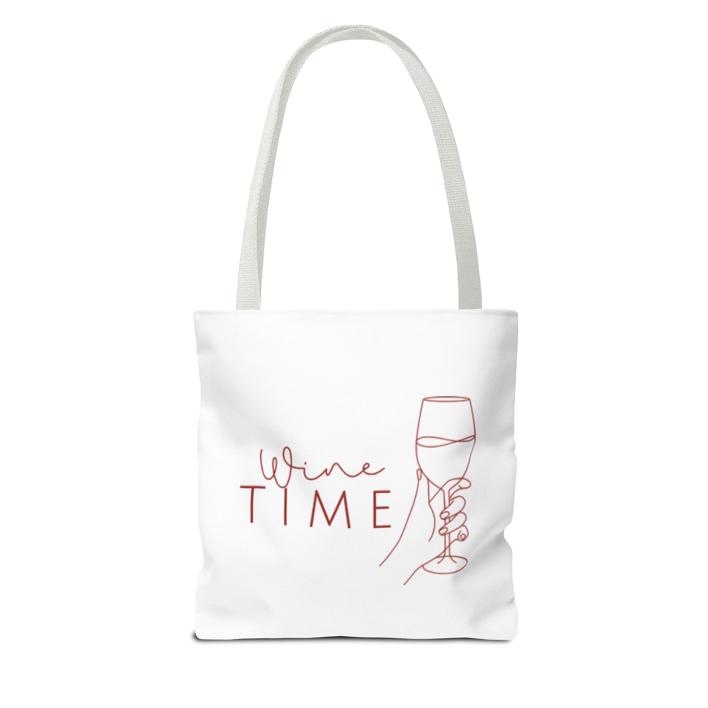 Wine Time Tote Bag - Fun Accessories for Wine Lovers, Perfect Gift for Celebrations, Events, and Everyday Use