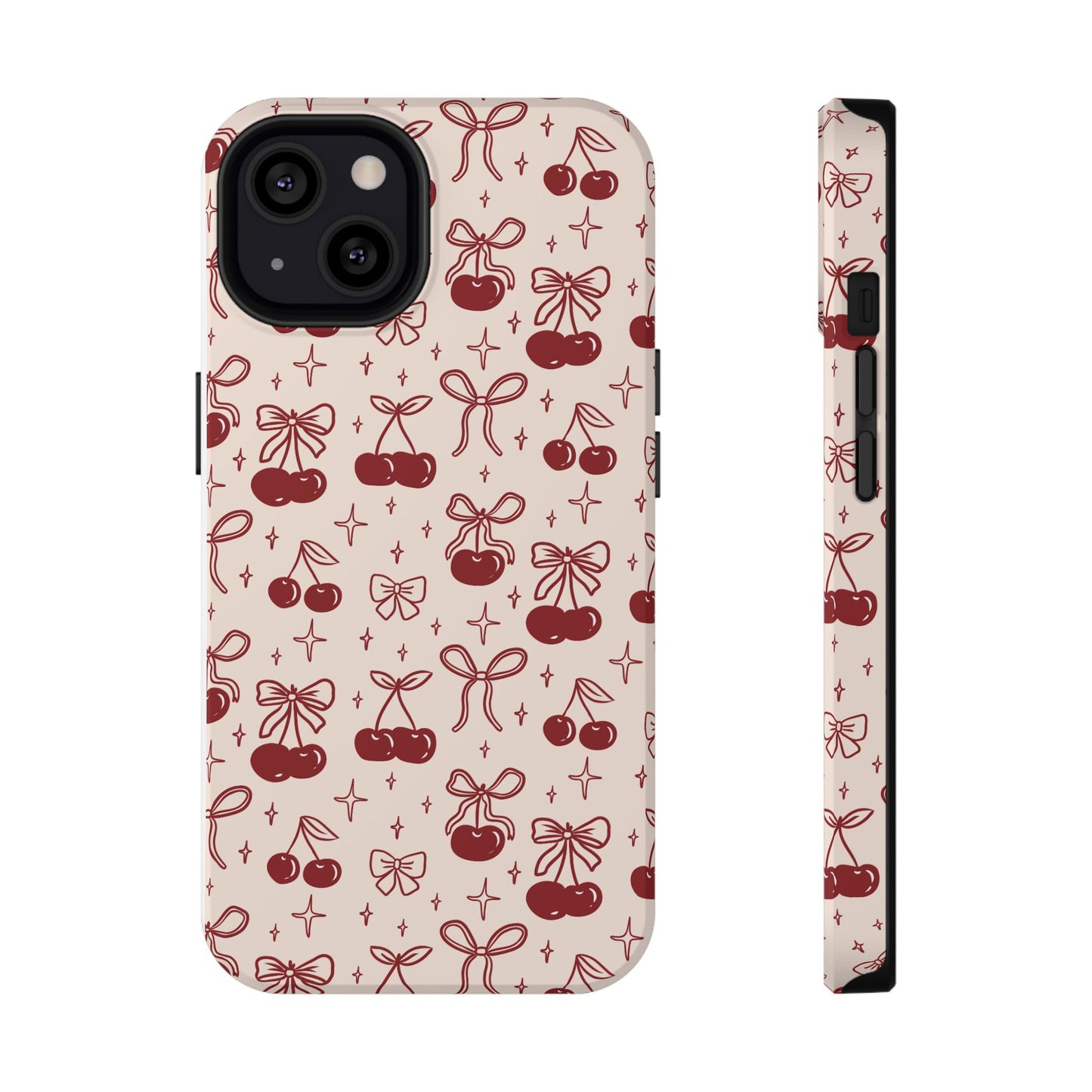 Cherry Blossom Phone Case - Impact-Resistant Cherry Pattern Design