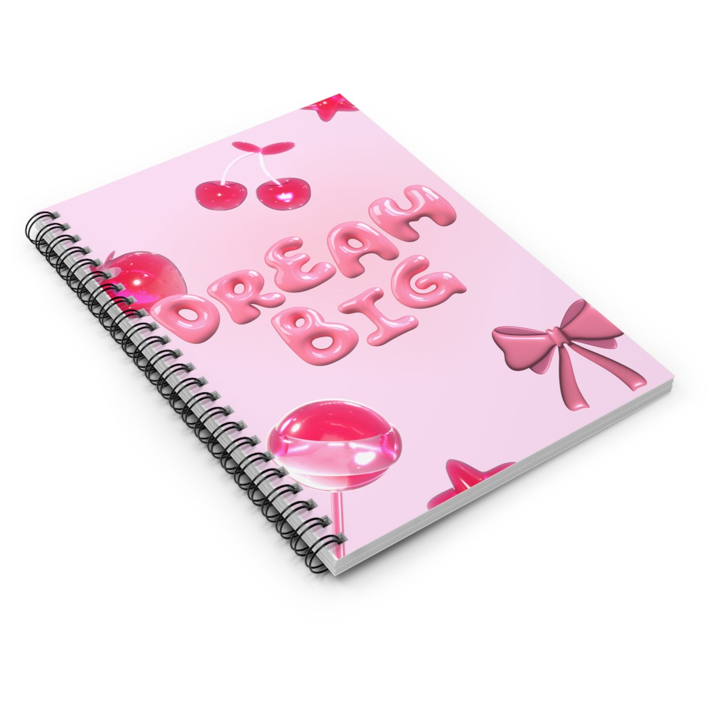 Cute Dream Big Spiral Notebook