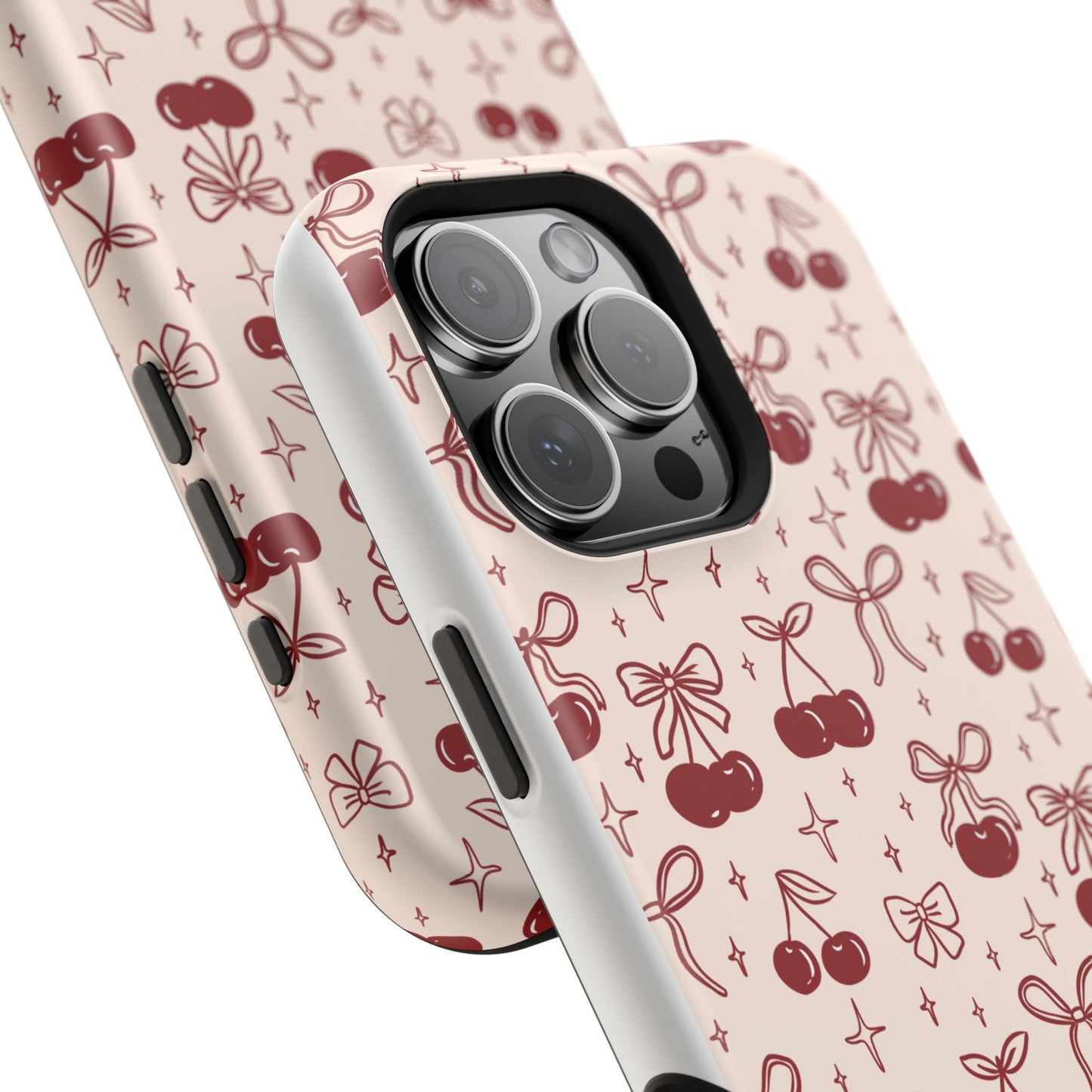 Cherry Blossom Phone Case - Impact-Resistant Cherry Pattern Design