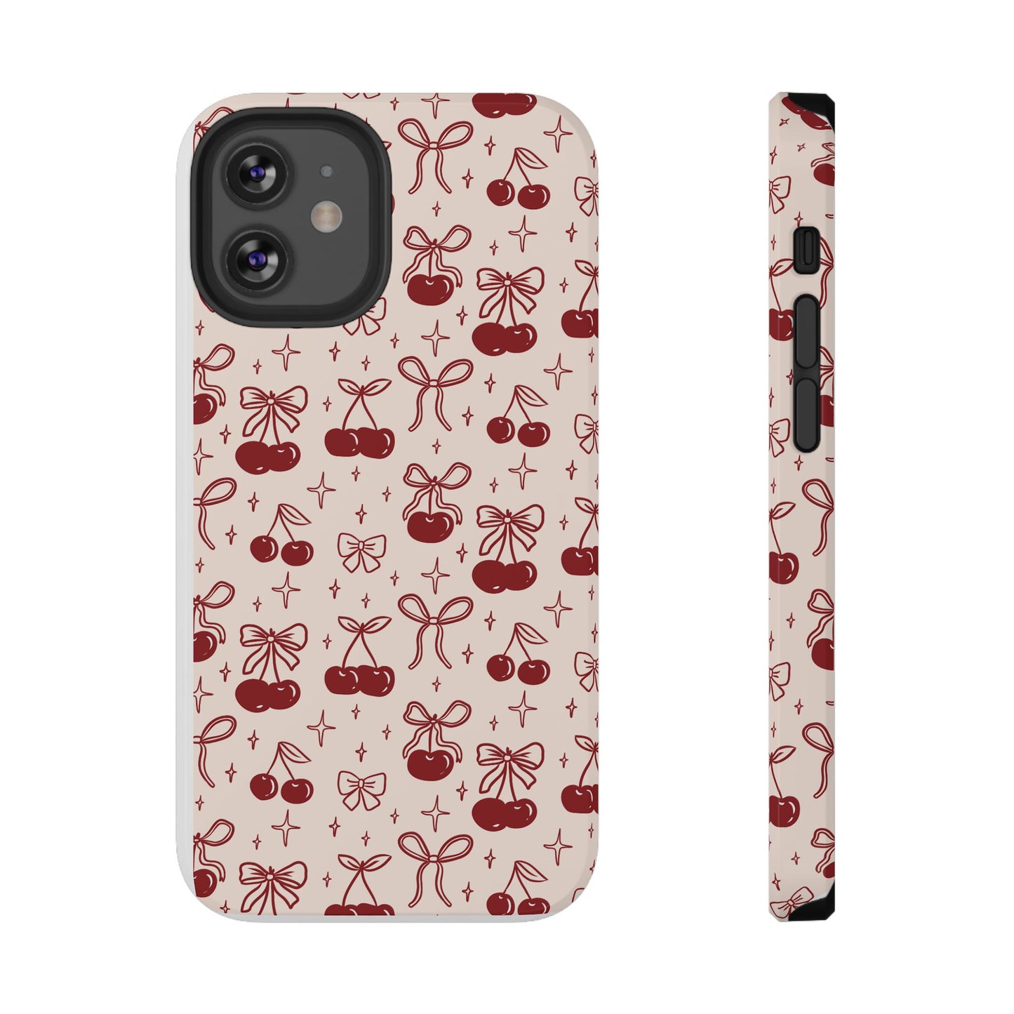 Cherry Blossom Phone Case - Impact-Resistant Cherry Pattern Design