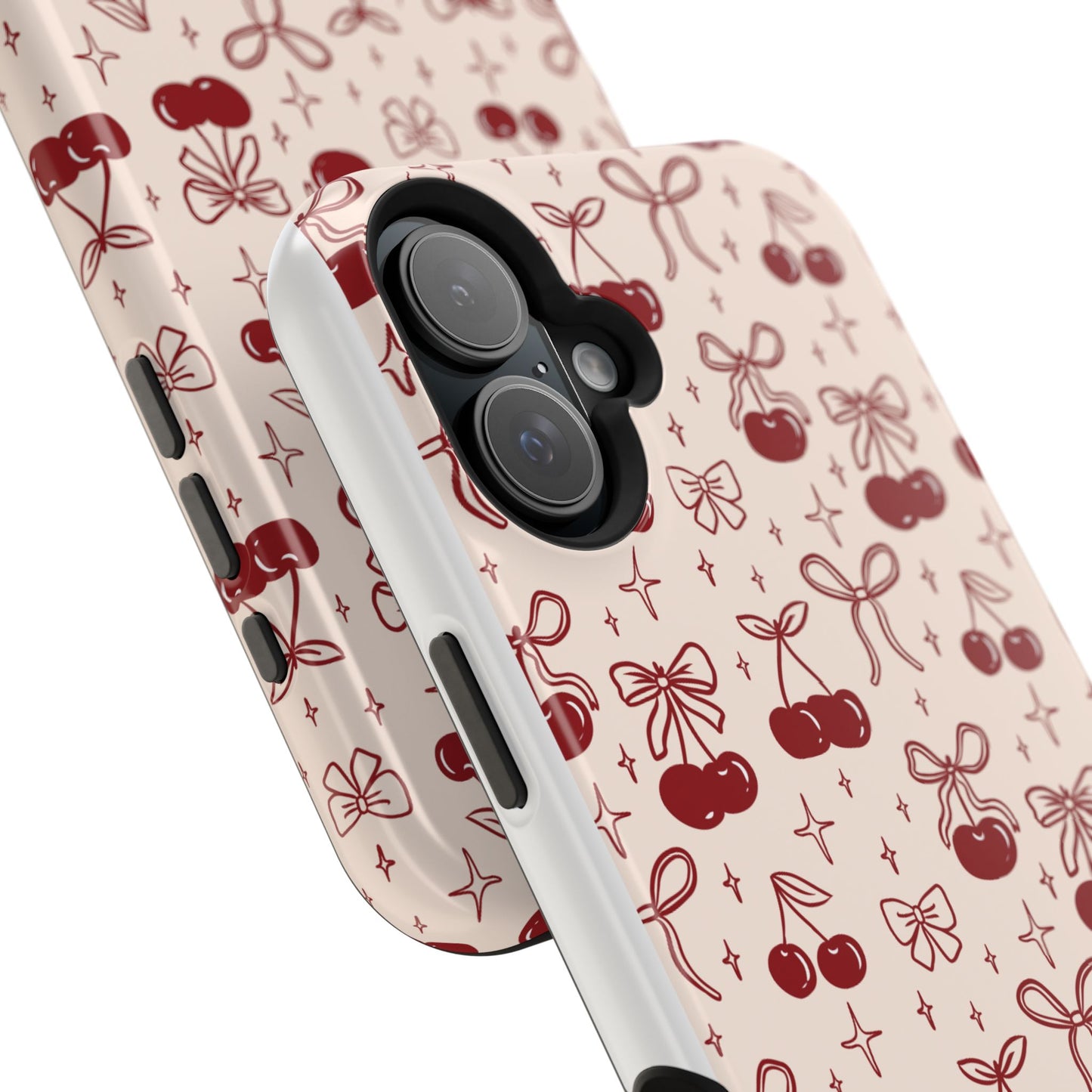 Cherry Blossom Phone Case - Impact-Resistant Cherry Pattern Design