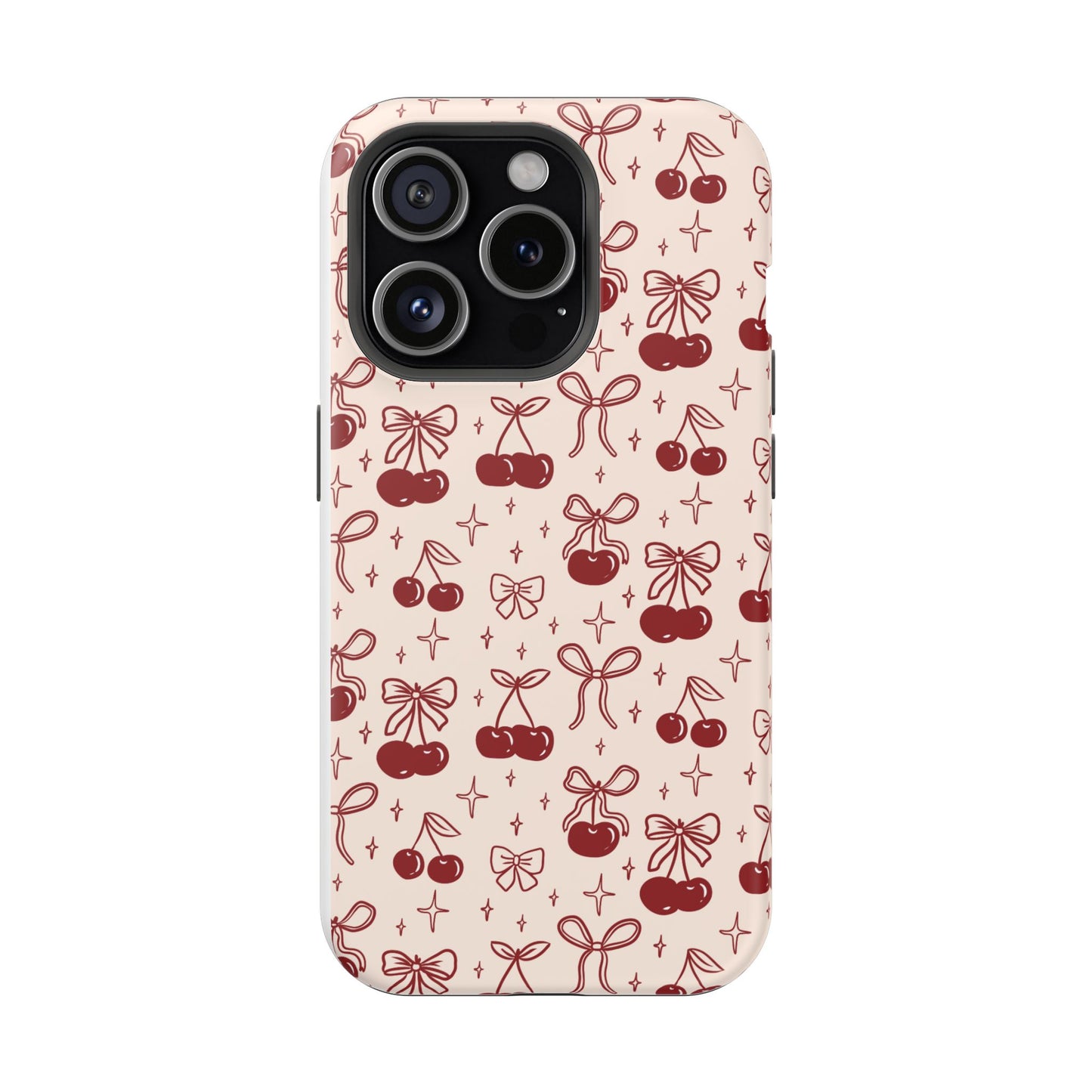 Cherry Blossom Phone Case - Impact-Resistant Cherry Pattern Design