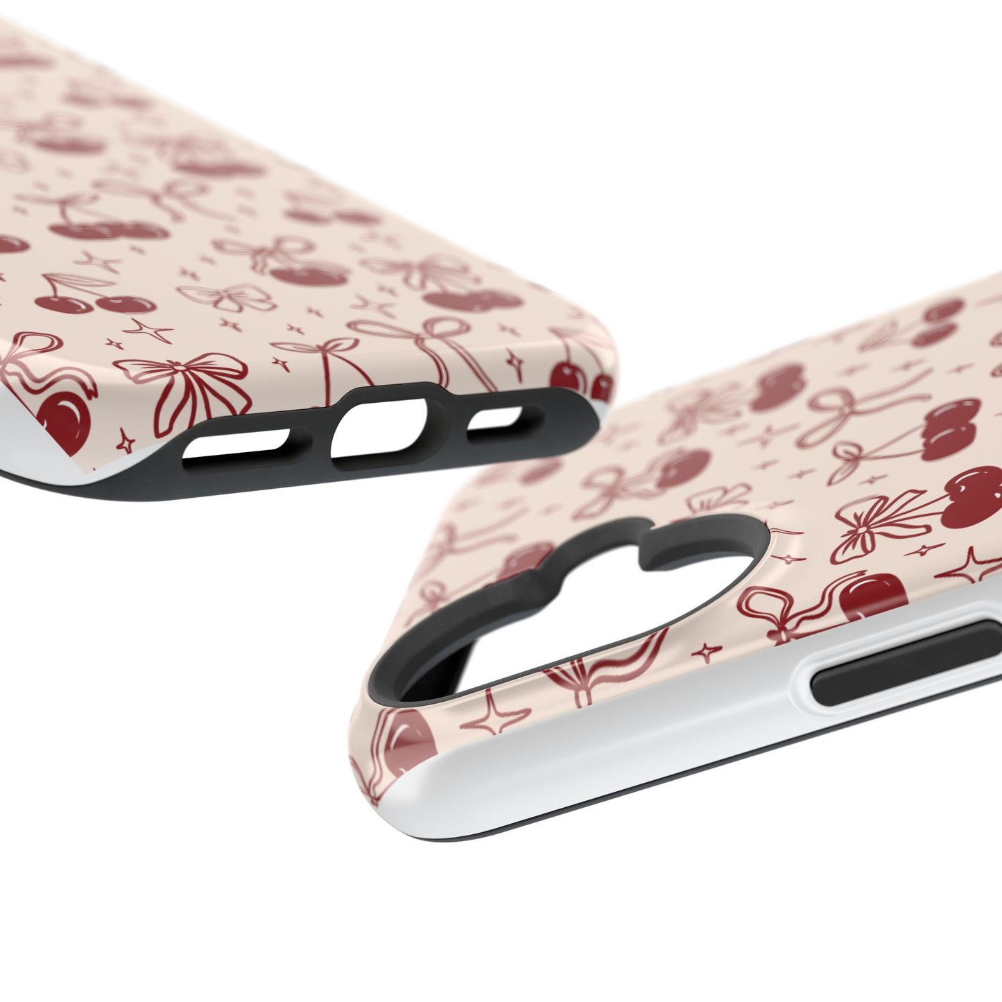 Cherry Blossom Phone Case - Impact-Resistant Cherry Pattern Design