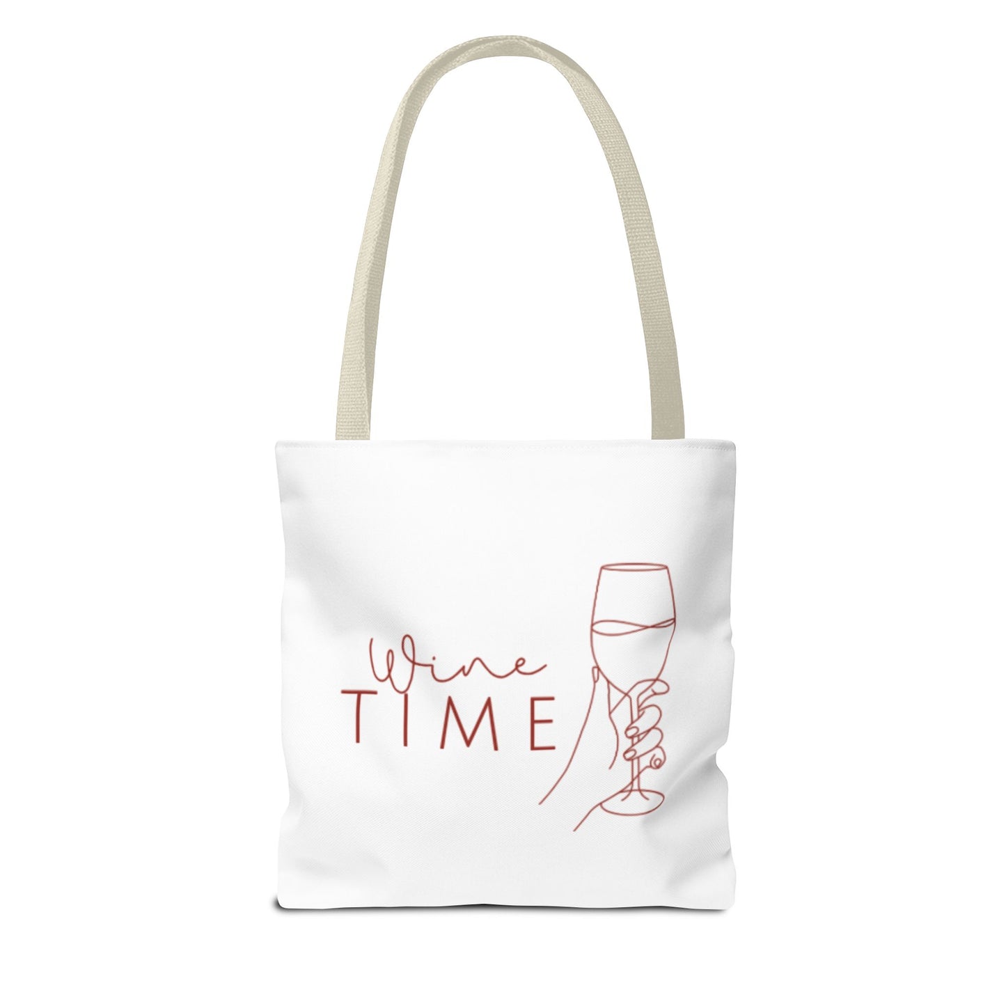 Wine Time Tote Bag - Fun Accessories for Wine Lovers, Perfect Gift for Celebrations, Events, and Everyday Use