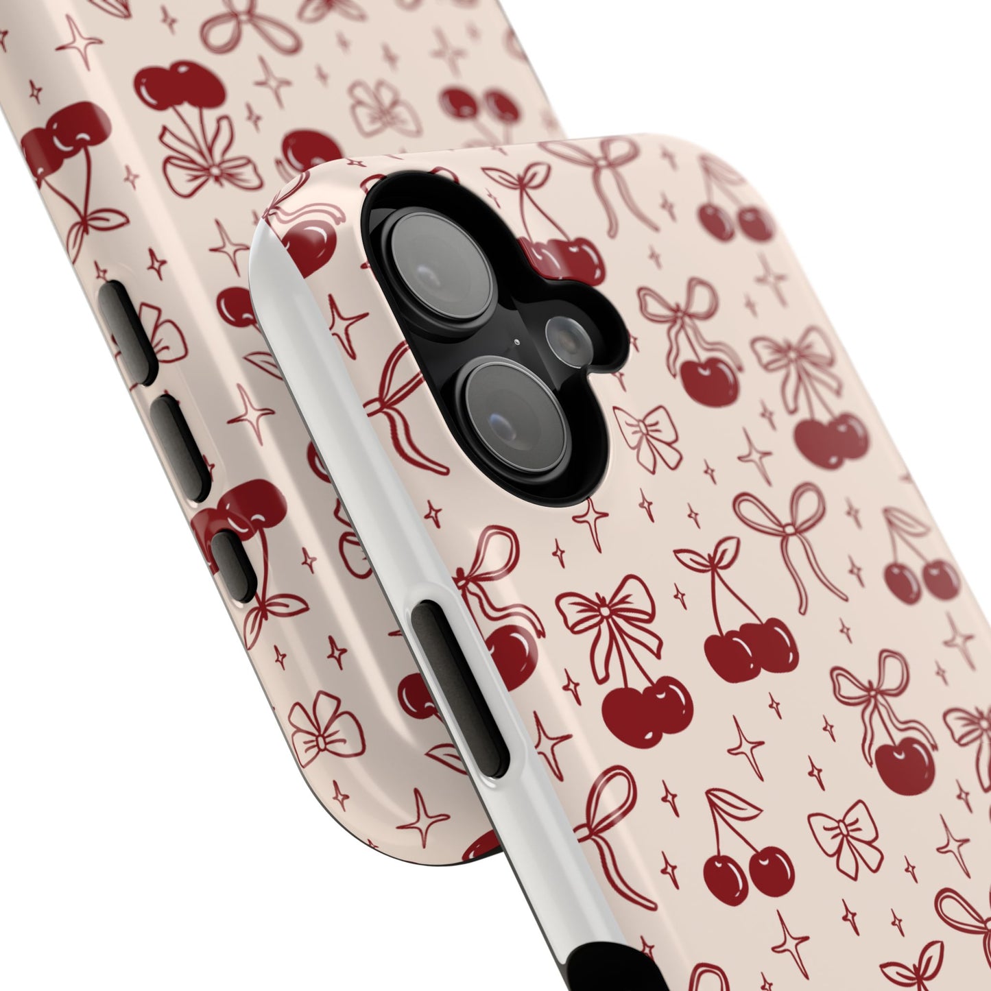Cherry Blossom Phone Case - Impact-Resistant Cherry Pattern Design
