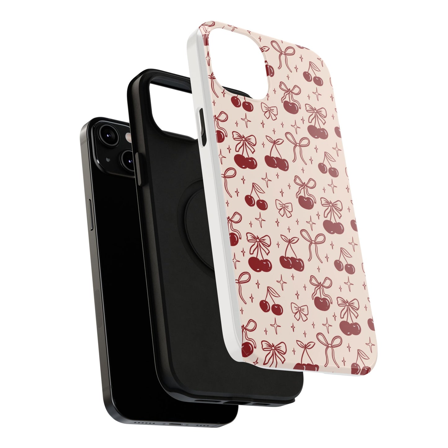 Cherry Blossom Phone Case - Impact-Resistant Cherry Pattern Design