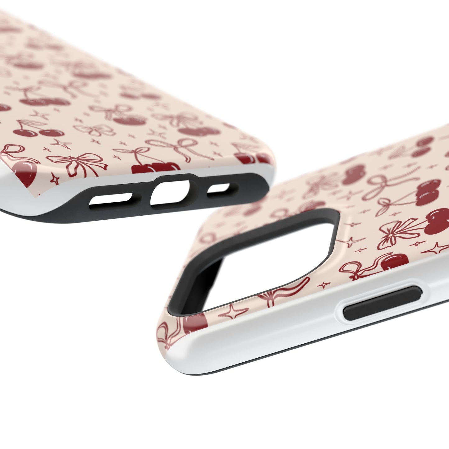 Cherry Blossom Phone Case - Impact-Resistant Cherry Pattern Design