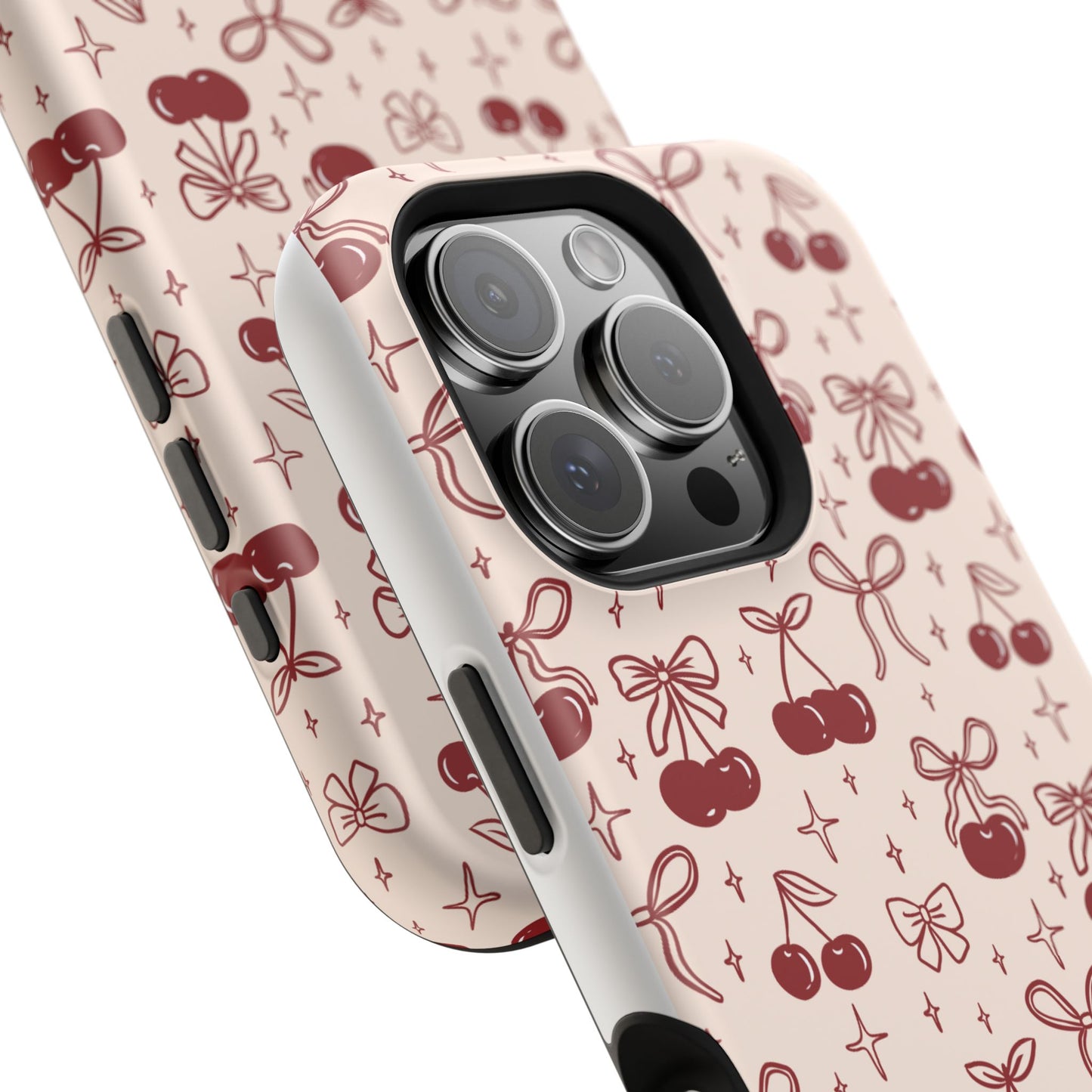 Cherry Blossom Phone Case - Impact-Resistant Cherry Pattern Design