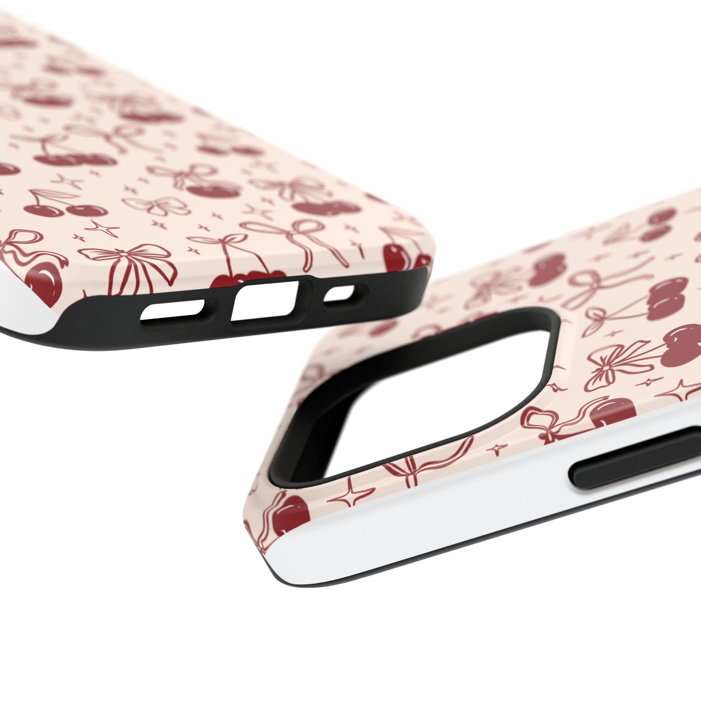 Cherry Blossom Phone Case - Impact-Resistant Cherry Pattern Design
