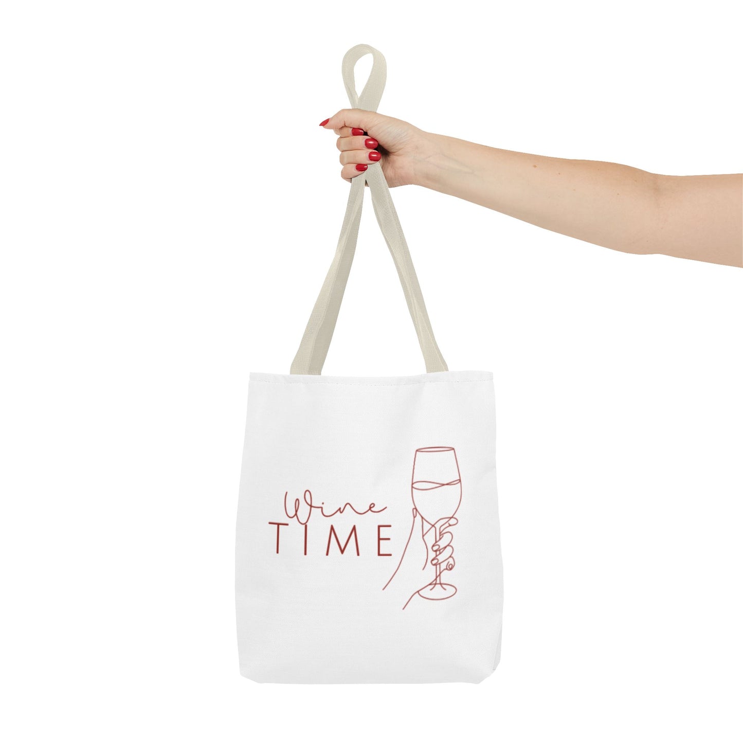 Wine Time Tote Bag - Fun Accessories for Wine Lovers, Perfect Gift for Celebrations, Events, and Everyday Use