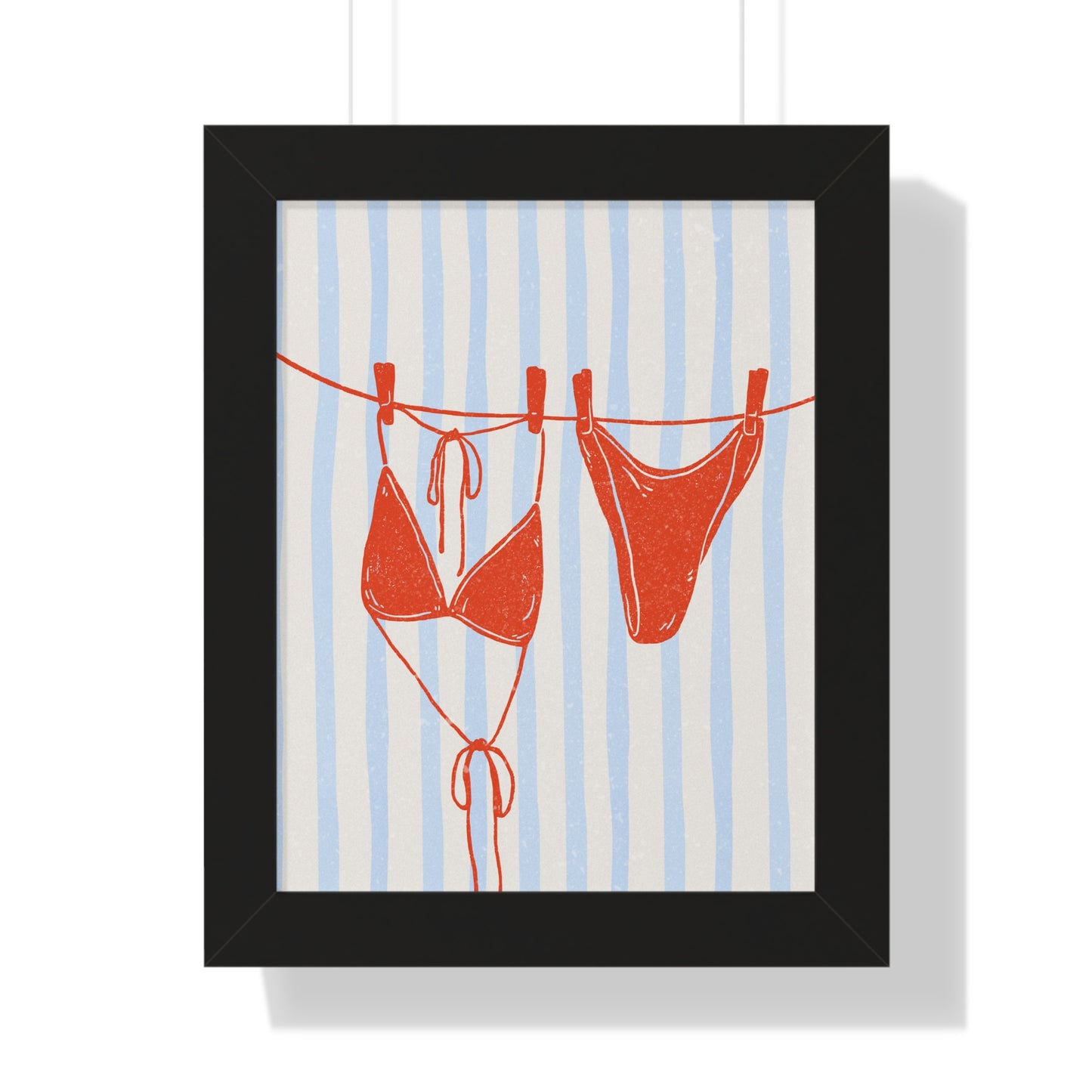 Chic Swimwear Frame Poster