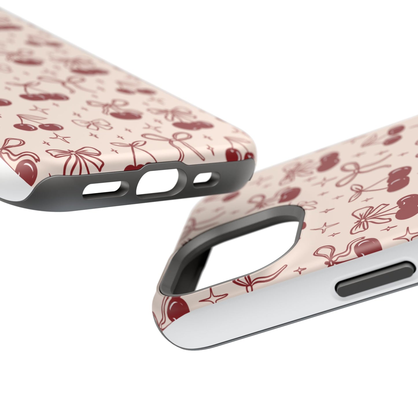 Cherry Blossom Phone Case - Impact-Resistant Cherry Pattern Design