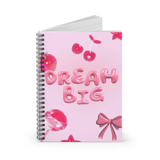 Cute Dream Big Spiral Notebook