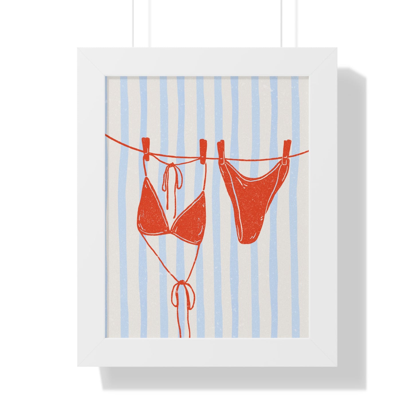 Chic Swimwear Frame Poster