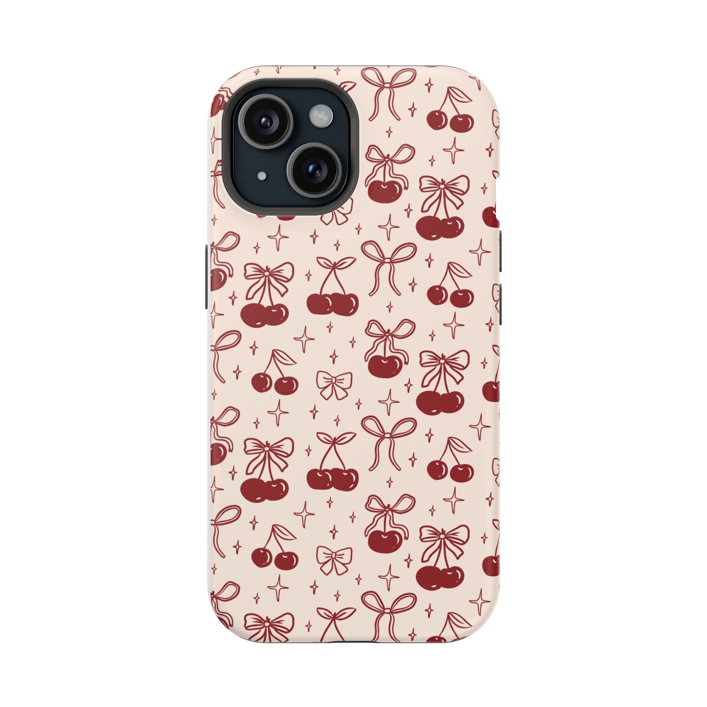 Cherry Blossom Phone Case - Impact-Resistant Cherry Pattern Design