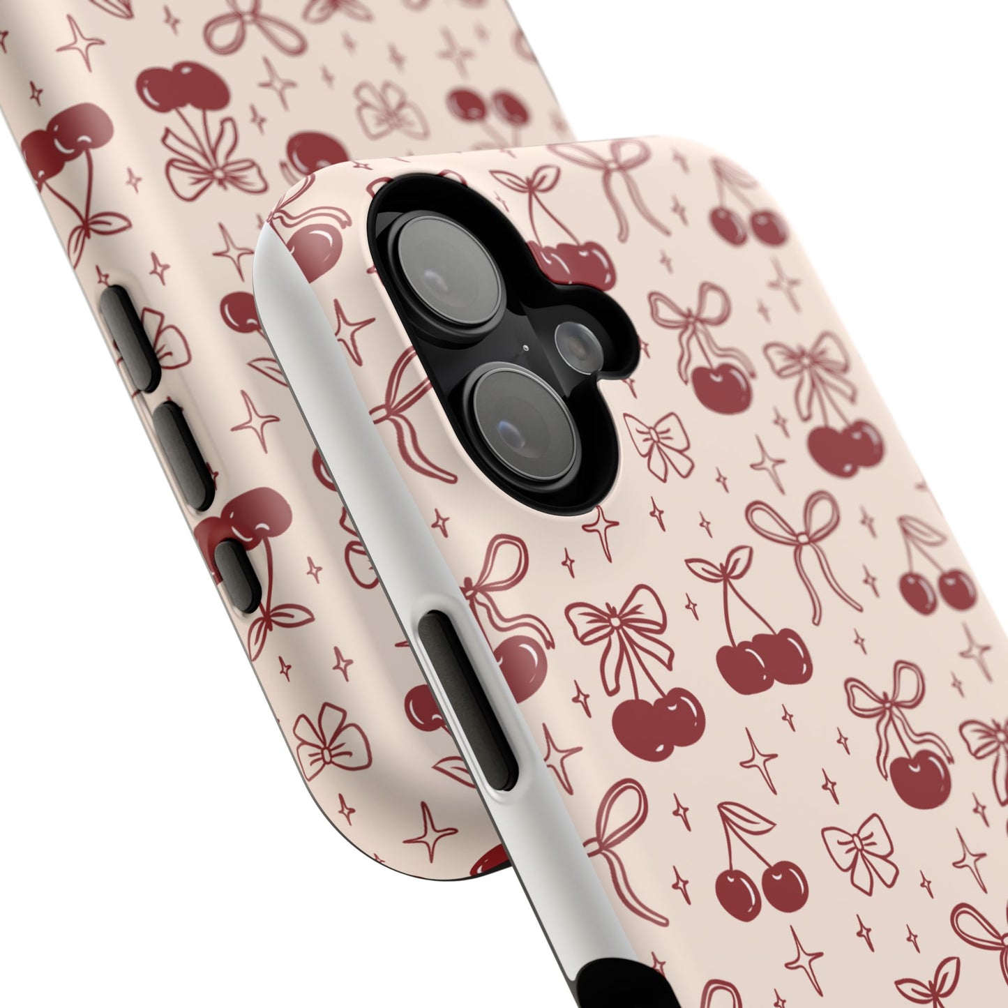 Cherry Blossom Phone Case - Impact-Resistant Cherry Pattern Design