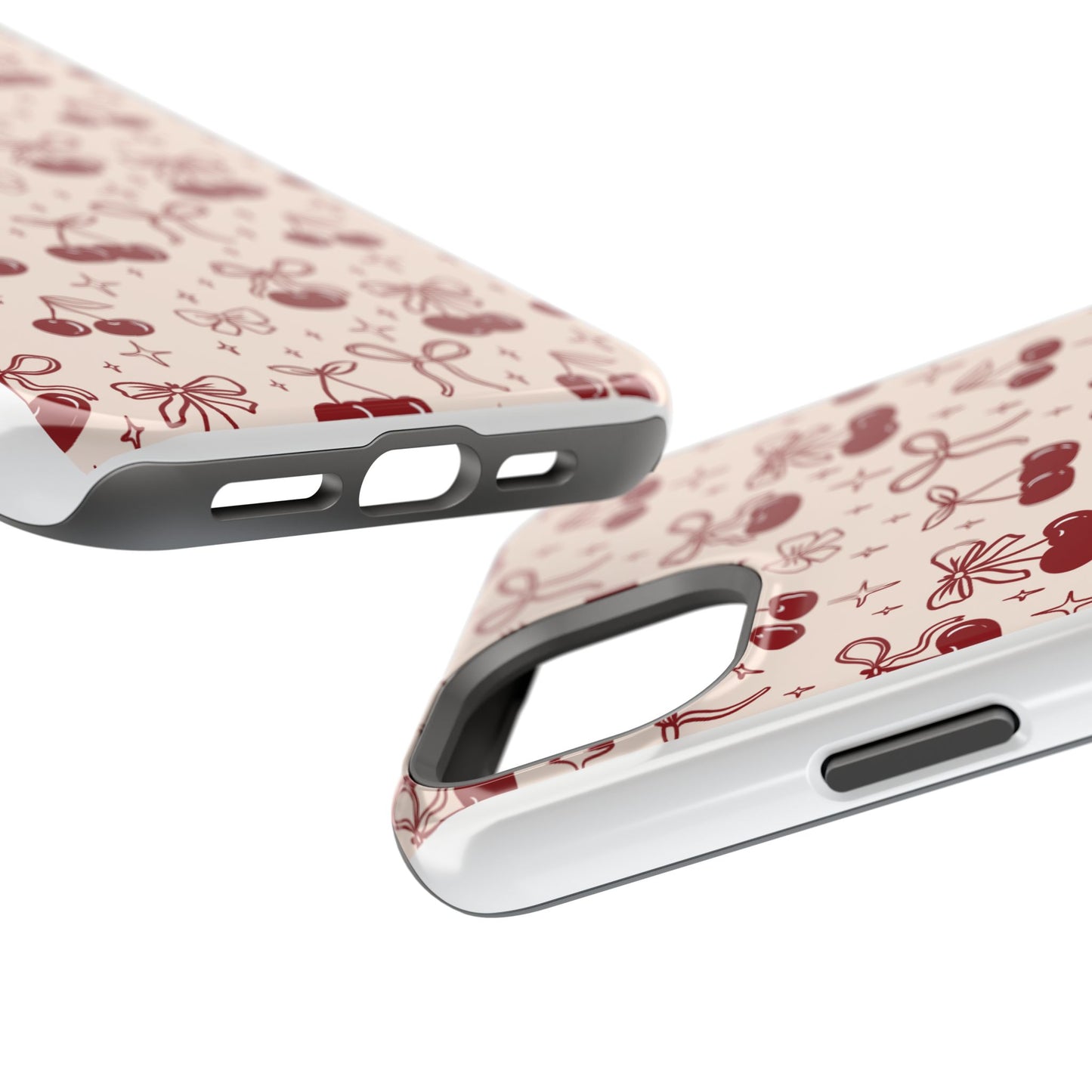 Cherry Blossom Phone Case - Impact-Resistant Cherry Pattern Design