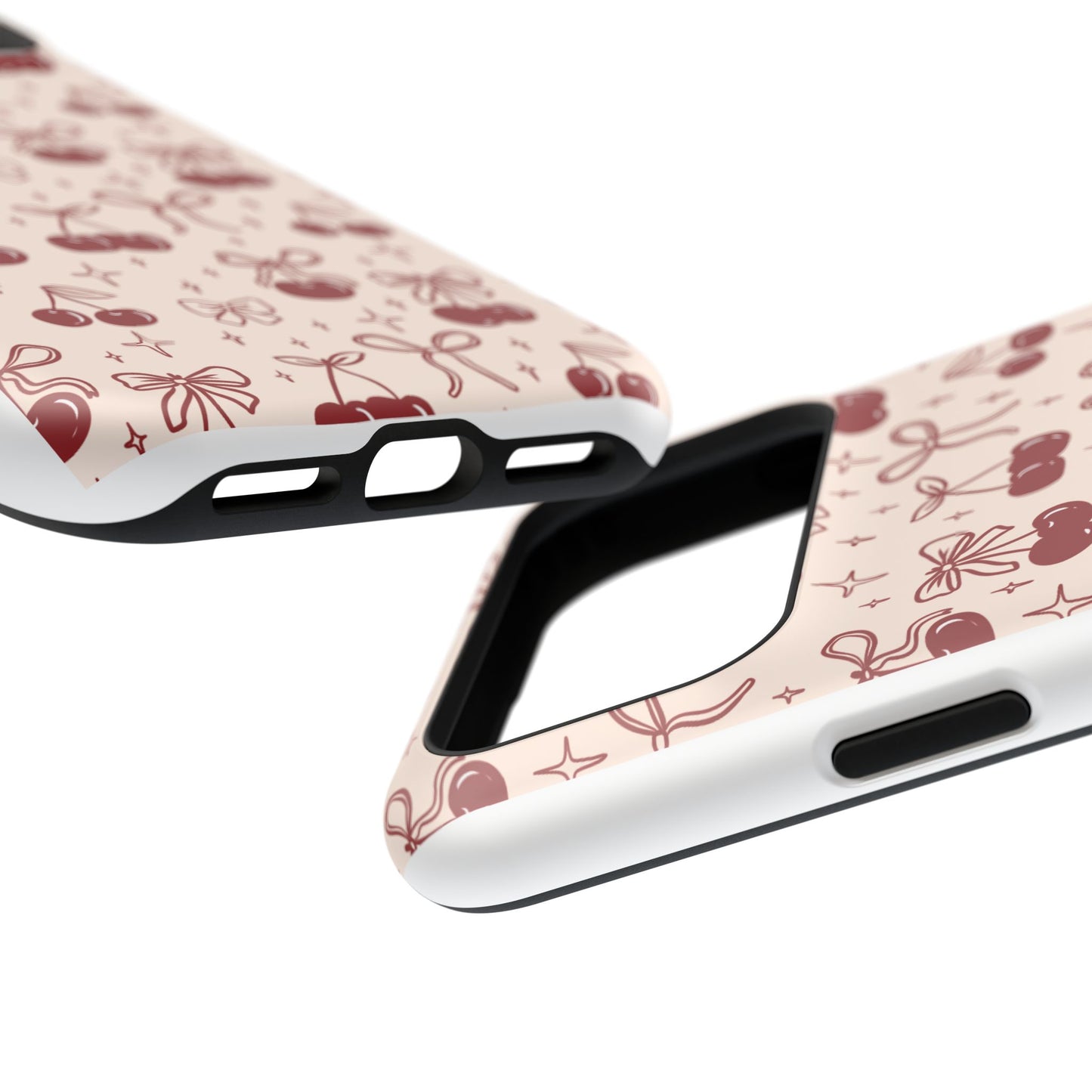 Cherry Blossom Phone Case - Impact-Resistant Cherry Pattern Design