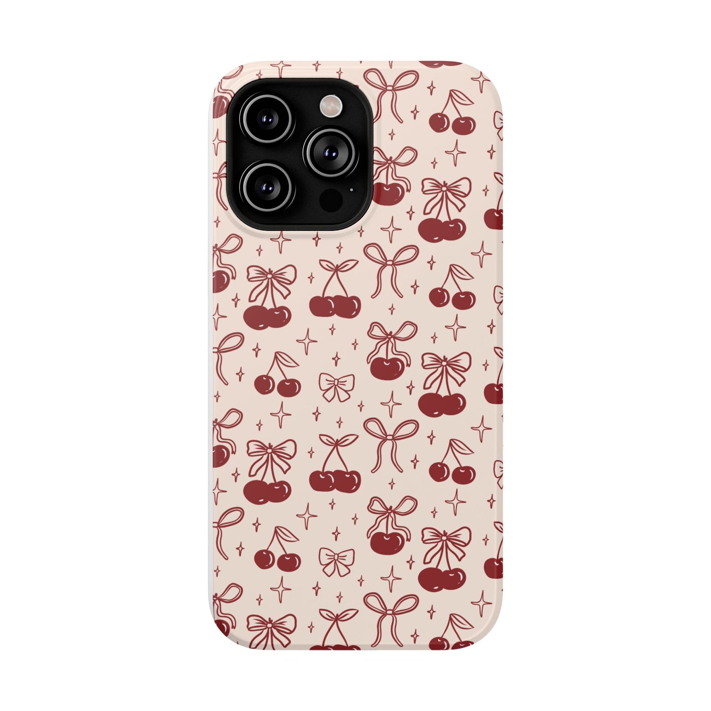 Cherry Blossom Phone Case - Impact-Resistant Cherry Pattern Design