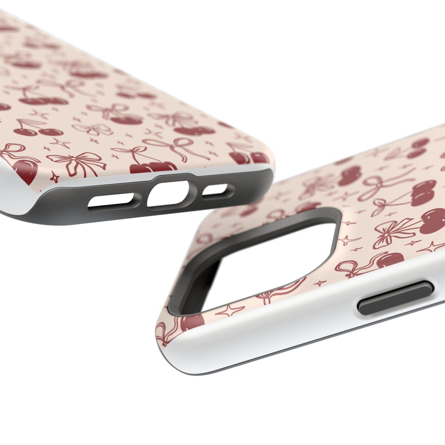 Cherry Blossom Phone Case - Impact-Resistant Cherry Pattern Design