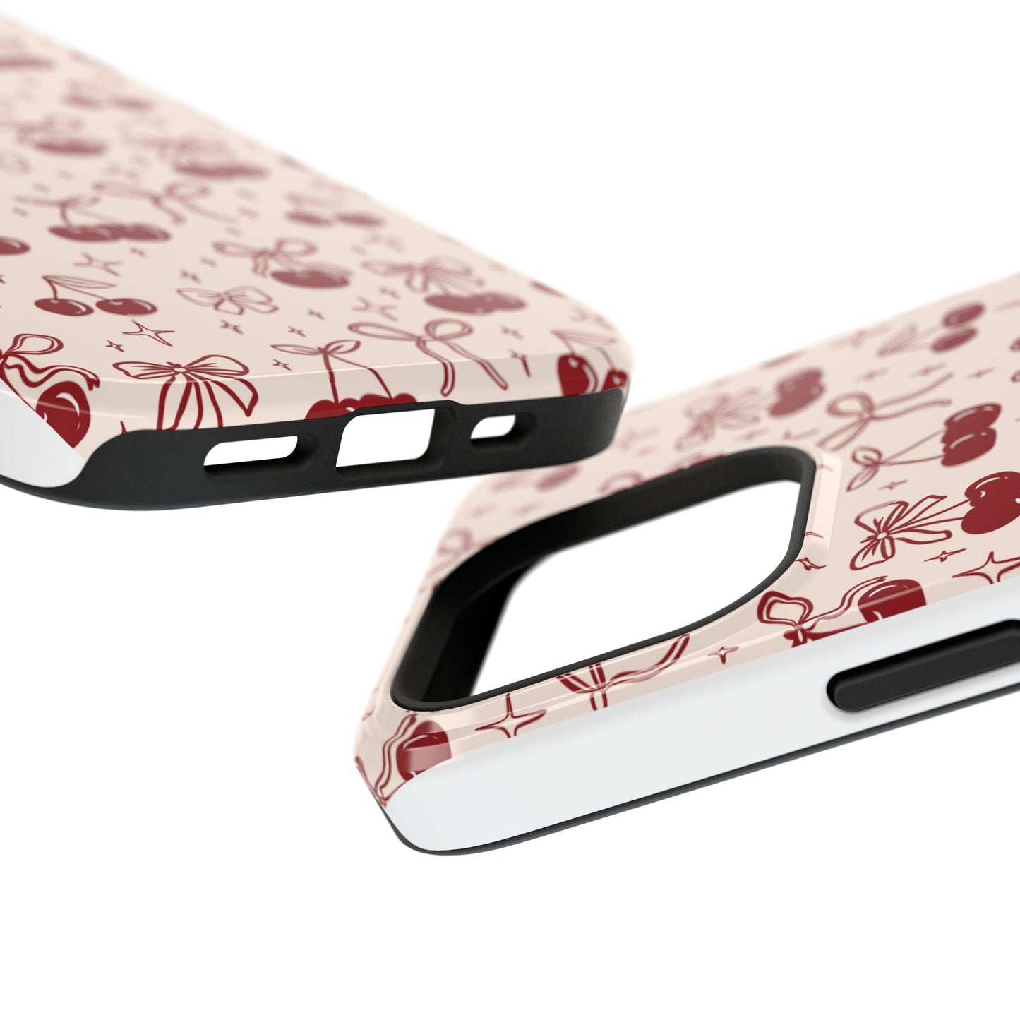Cherry Blossom Phone Case - Impact-Resistant Cherry Pattern Design