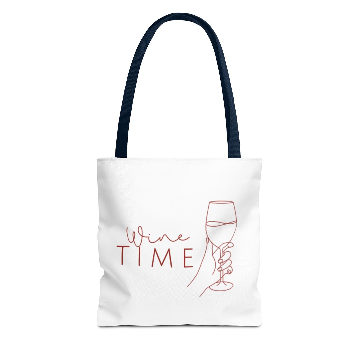 Wine Time Tote Bag - Fun Accessories for Wine Lovers, Perfect Gift for Celebrations, Events, and Everyday Use