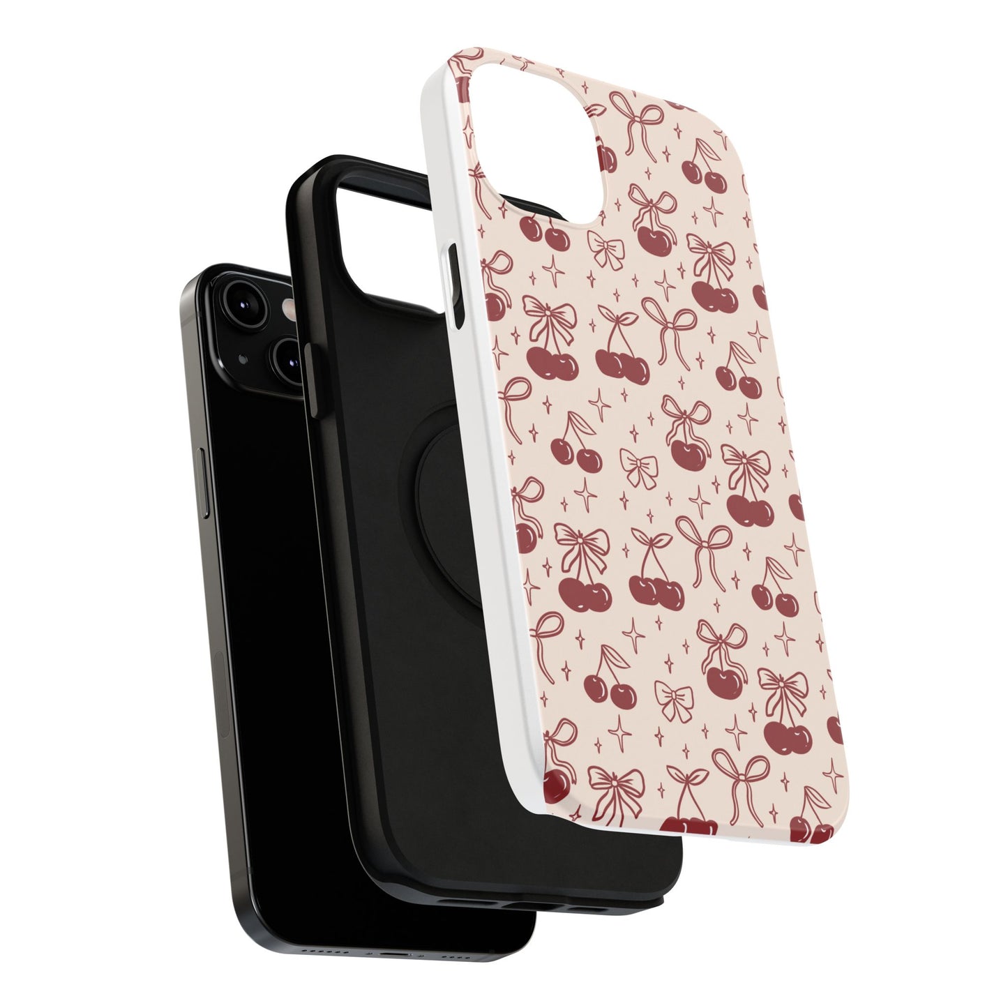 Cherry Blossom Phone Case - Impact-Resistant Cherry Pattern Design