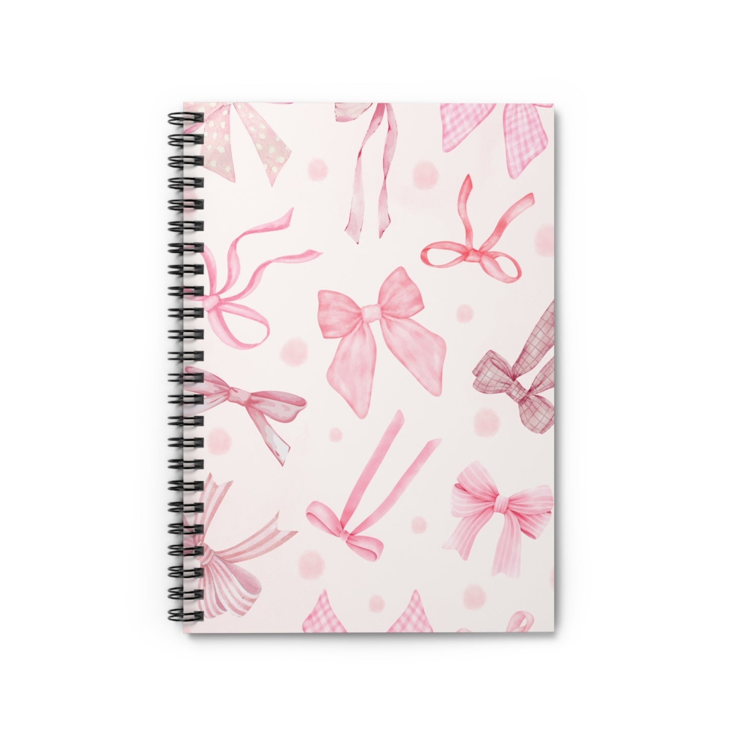 Bow Design Spiral Notebook