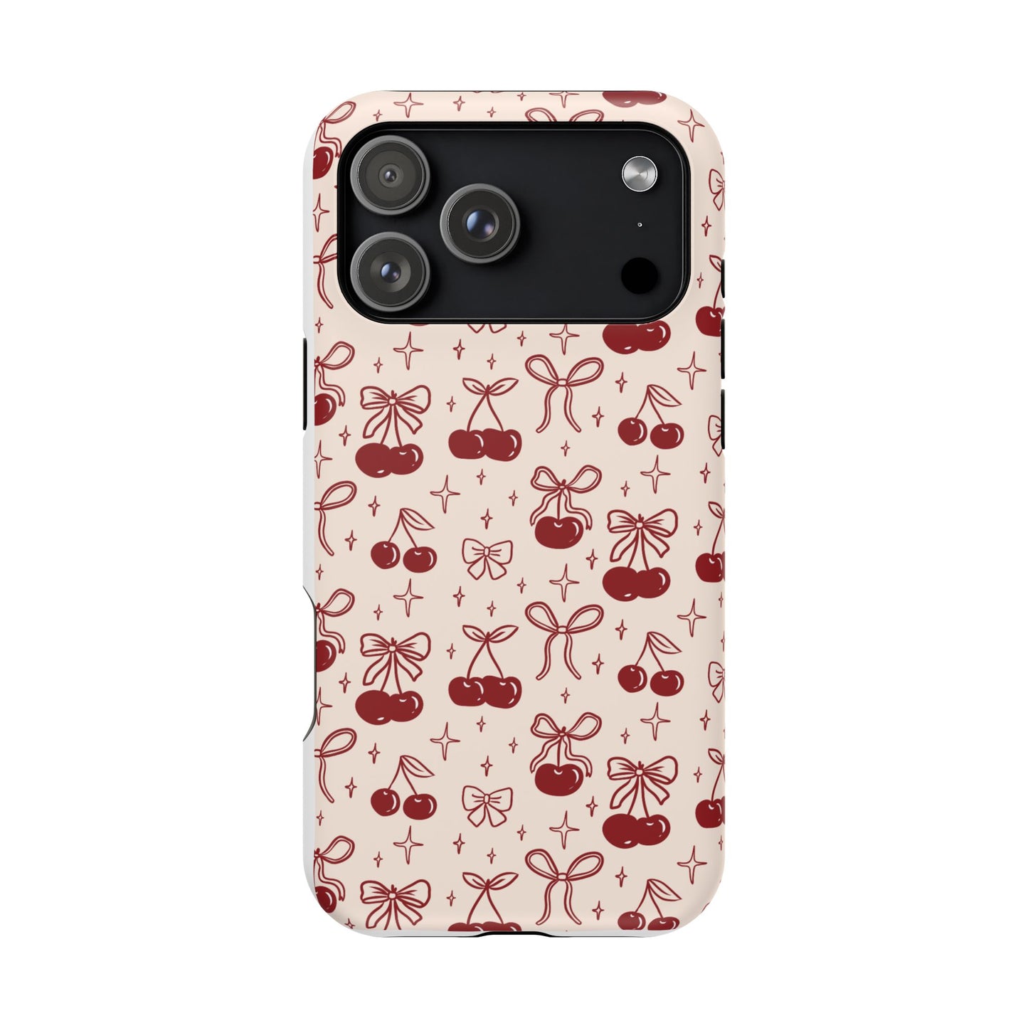 Cherry Blossom Phone Case - Impact-Resistant Cherry Pattern Design