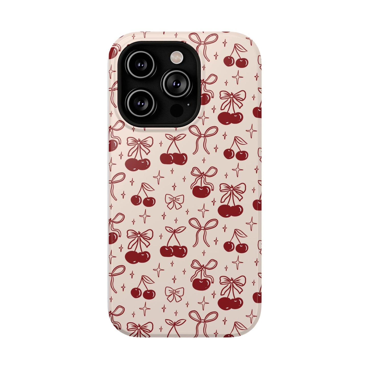 Cherry Blossom Phone Case - Impact-Resistant Cherry Pattern Design