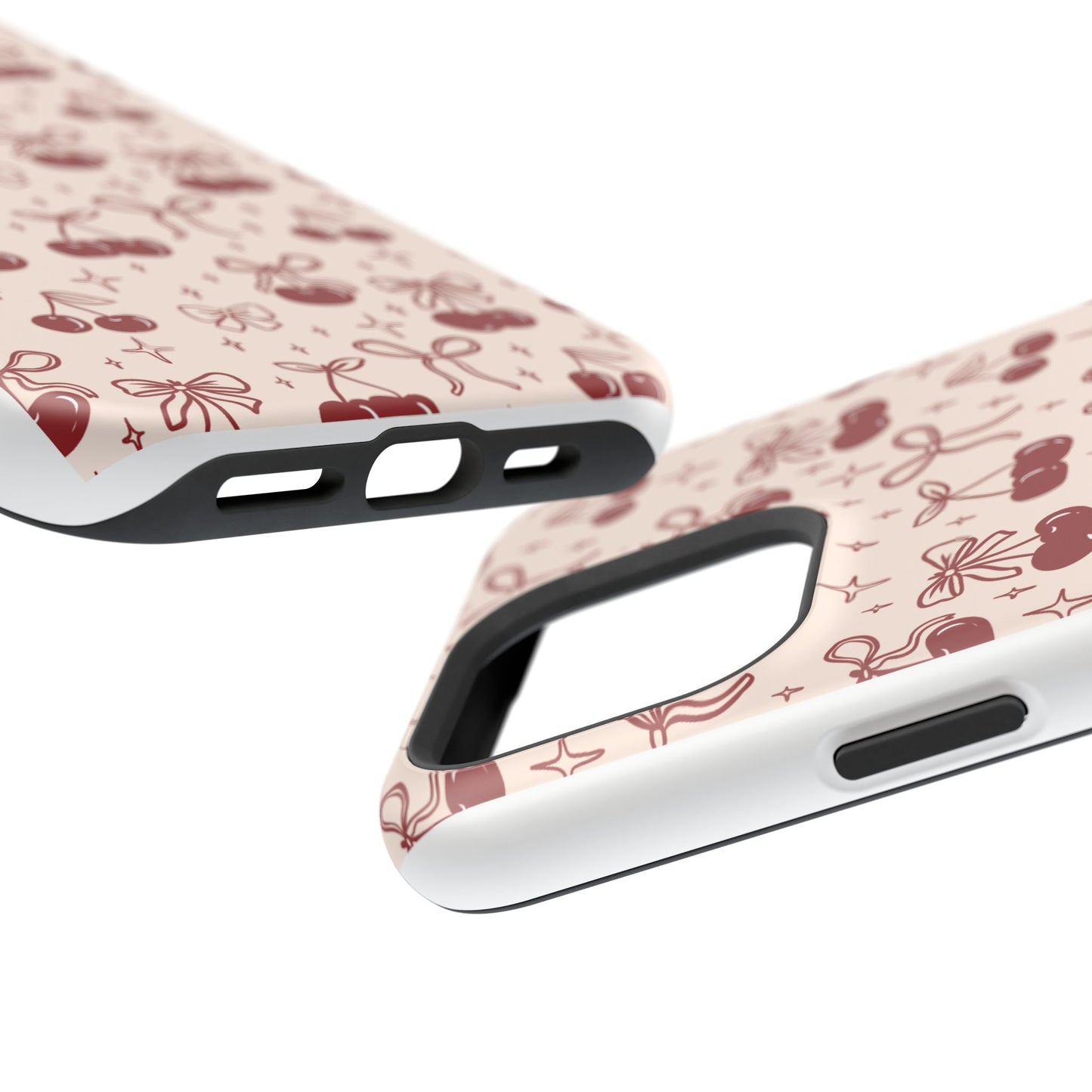 Cherry Blossom Phone Case - Impact-Resistant Cherry Pattern Design