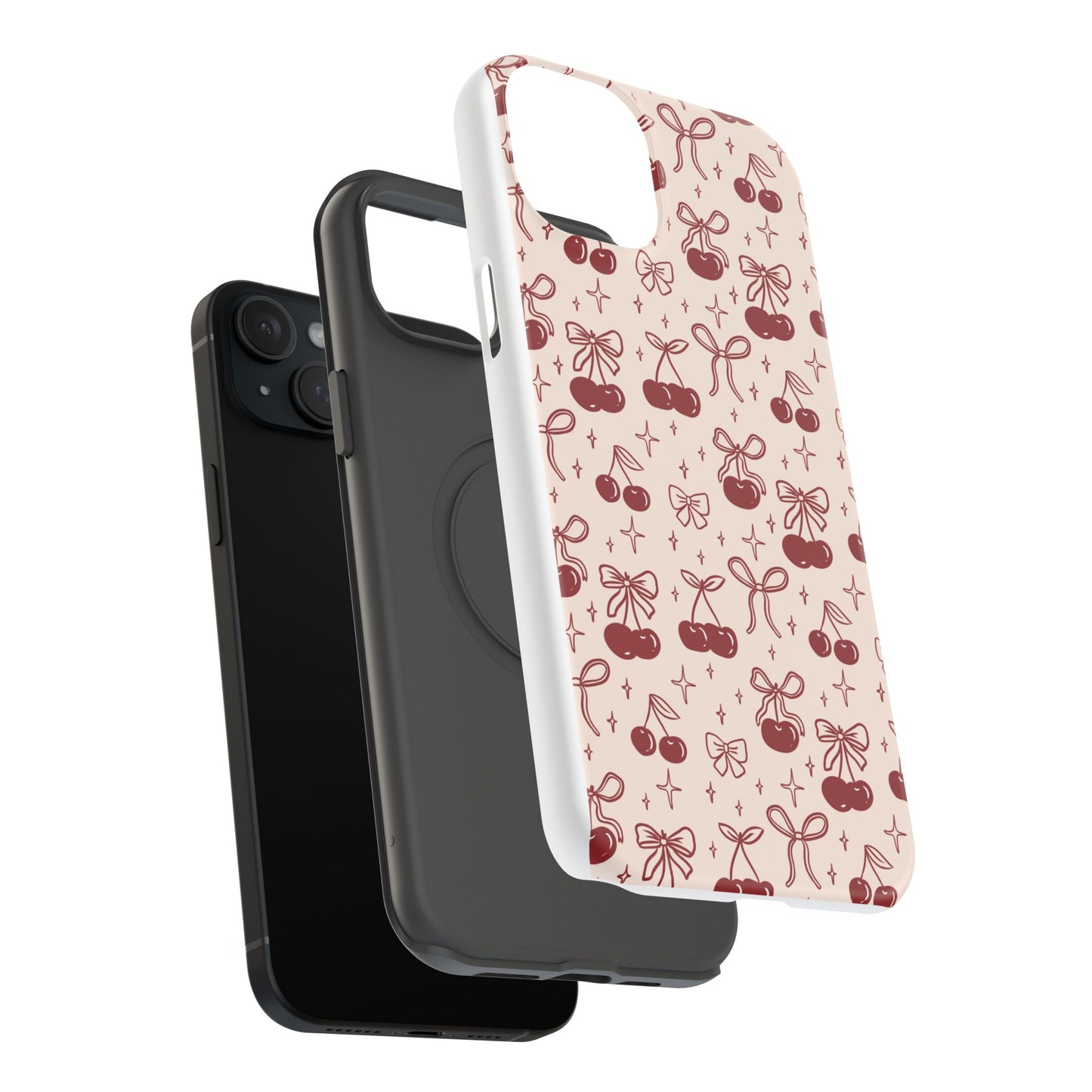 Cherry Blossom Phone Case - Impact-Resistant Cherry Pattern Design